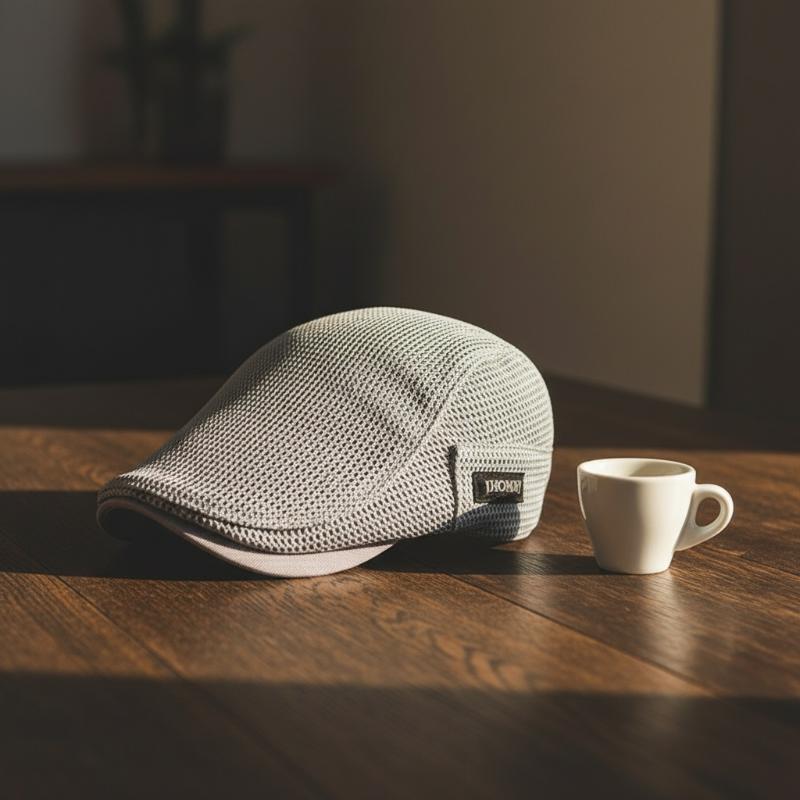 Newsboy Cap Ivy - Topi Newsboy Berbahan Jaring untuk Pria,