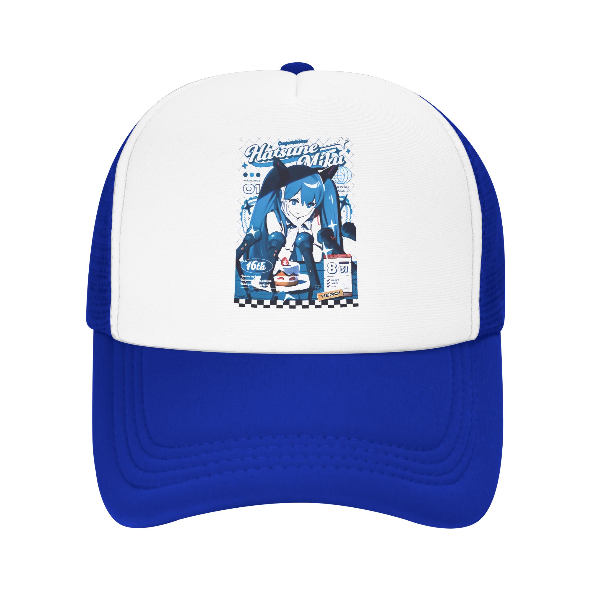 Trucker Cap Mesh - Topi Hatsune Miku, Topi Trucker Busa,