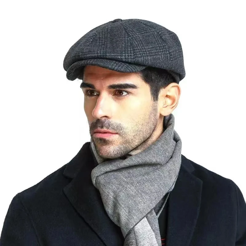 Newsboy Cap Ivy - Topi Newsboy Gatsby Klasik Pria Ukuran