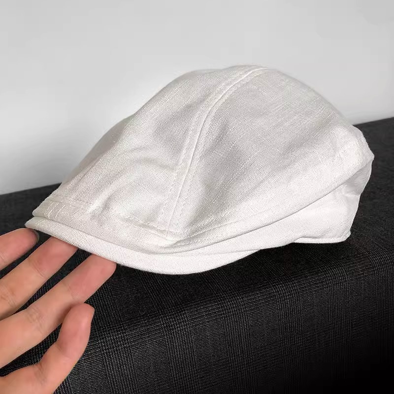 Topi Newsboy Linen Vintage, Ri - Newsboy Cap Ivy ulasan dan harga