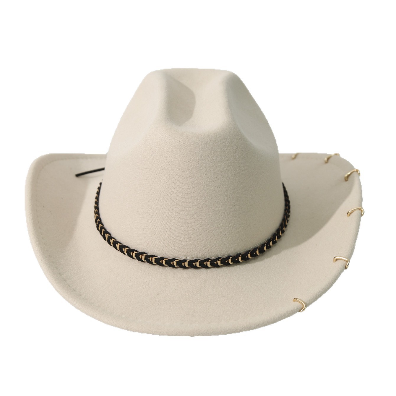 Topi Koboi Felt dengan Rivet,  - Cowboy Hat Straw ulasan dan harga