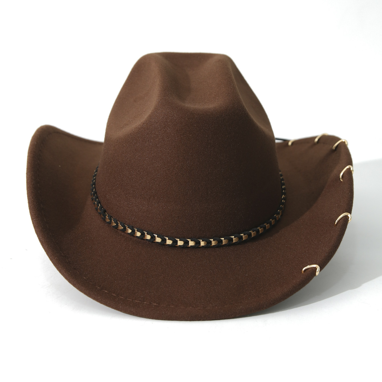 Topi Koboi Felt dengan Rivet,  - Cowboy Hat Straw ulasan dan harga