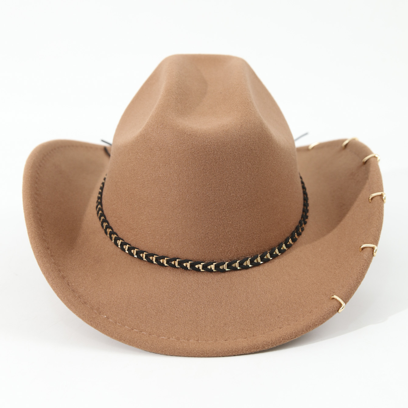 Topi Koboi Felt dengan Rivet,  - Cowboy Hat Straw ulasan dan harga