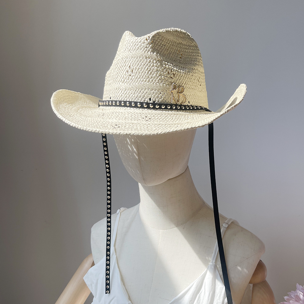 Topi Jerami Koboi Pinggiran Le - Cowboy Hat Straw ulasan dan harga