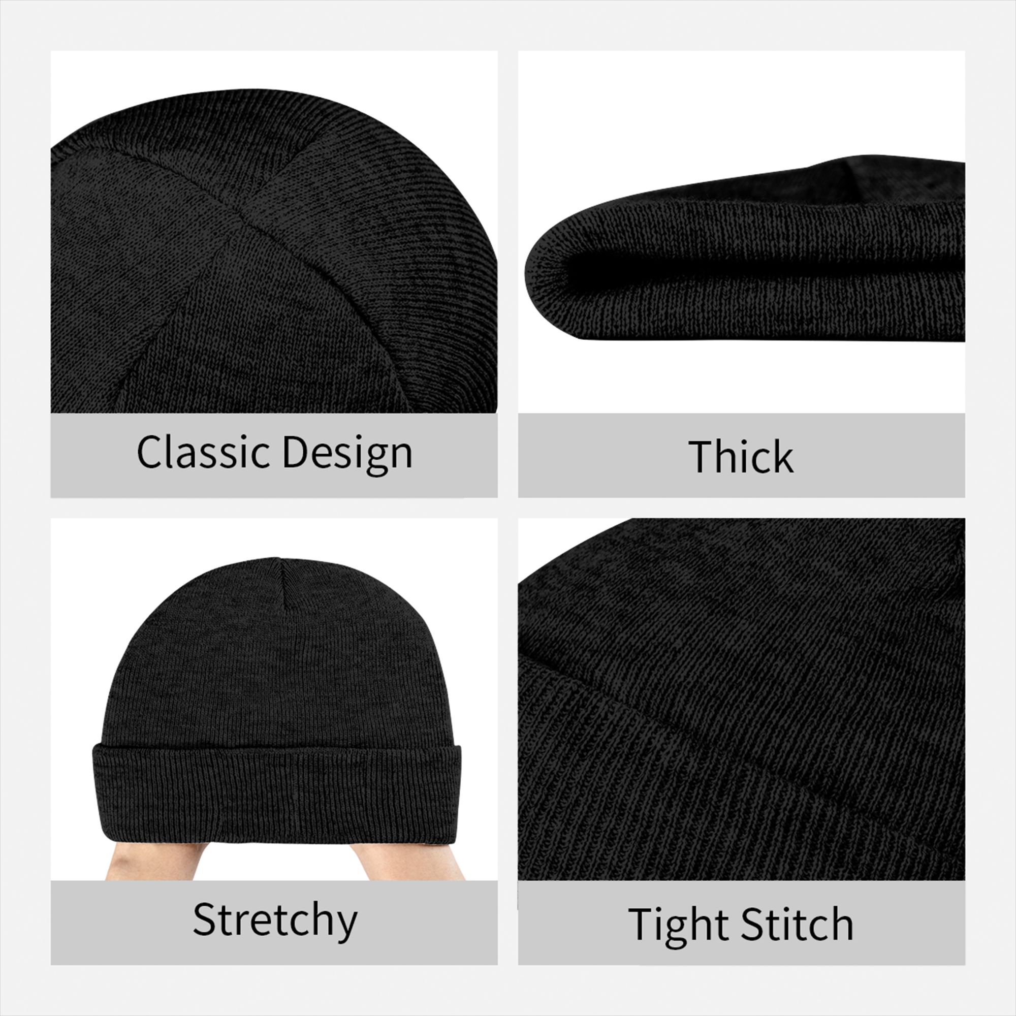 Topi Rajut Rib Knit Berlengan  - Beanie Cuffed Knit ulasan dan harga