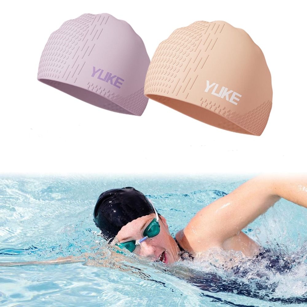 Topi Renang Warna Solid Topi R - Swim Hat Silicone ulasan dan harga