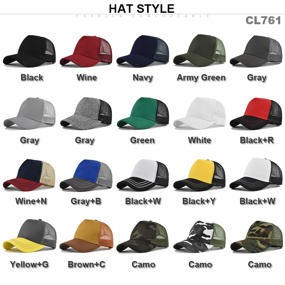 Topi Trucker 5 Panel Warna Sol - Trucker Cap Mesh ulasan dan harga