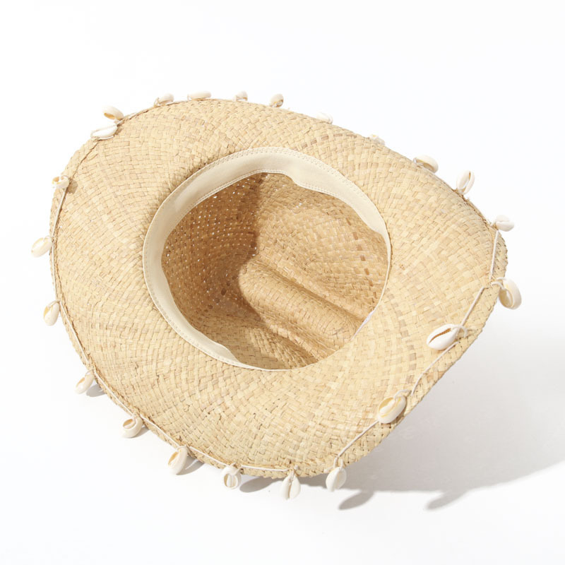 Topi Pantai Dekorasi Kerang, T - Cowboy Hat Straw ulasan dan harga