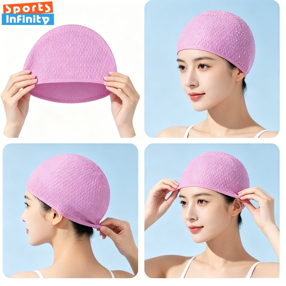 Topi Renang Silikon Dewasa unt - Swim Hat Silicone ulasan dan harga