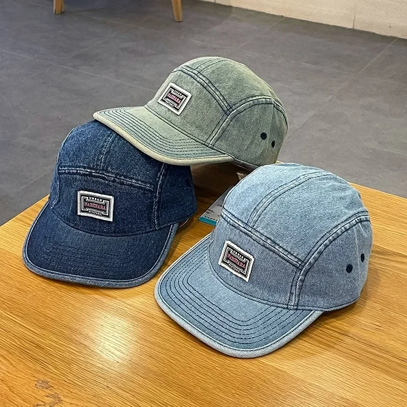 Topi Baseball Denim Berpinggir - Corduroy Cap 5 Panel ulasan dan harga